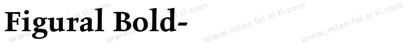 Figural Bold字体转换